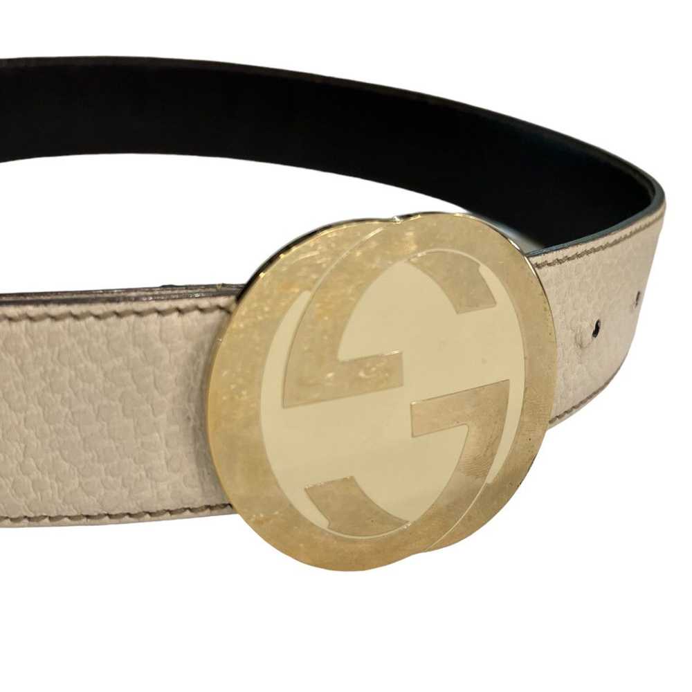 Gucci Gucci Interlocking G Leather Belt - image 4