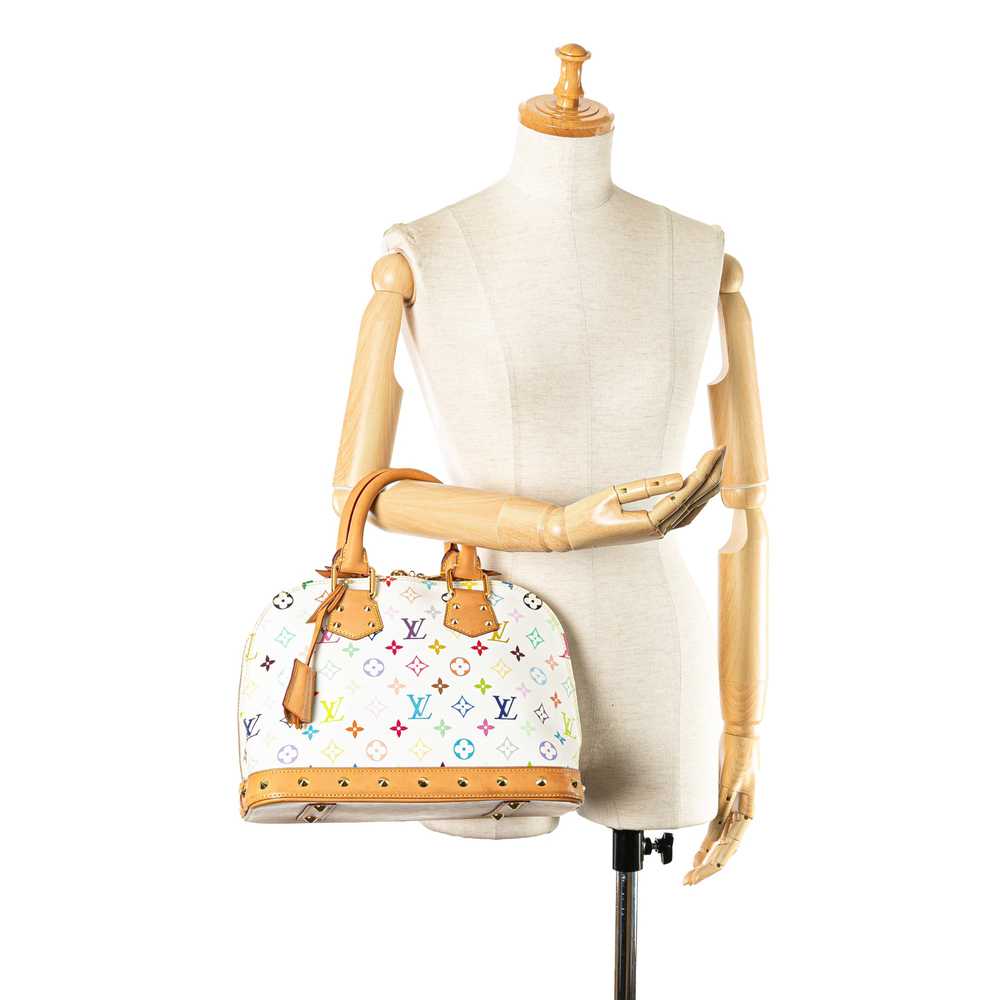 White Louis Vuitton Monogram Multicolore Alma PM … - image 10