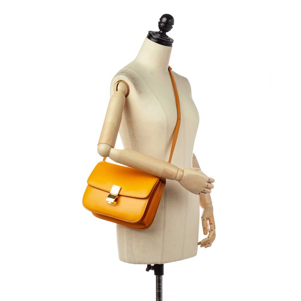 Yellow Celine Medium Classic Box Leather Crossbod… - image 10