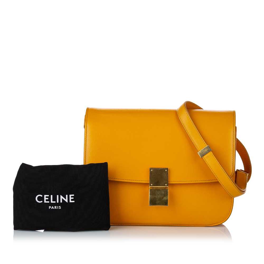 Yellow Celine Medium Classic Box Leather Crossbod… - image 11