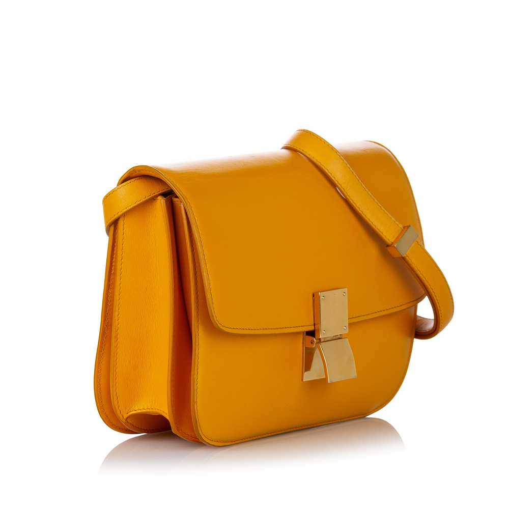 Yellow Celine Medium Classic Box Leather Crossbod… - image 2