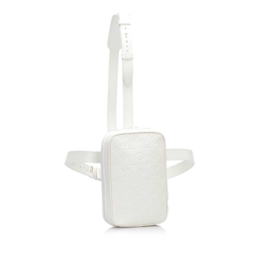 White Louis Vuitton Monogram Taurillon Utility Si… - image 2