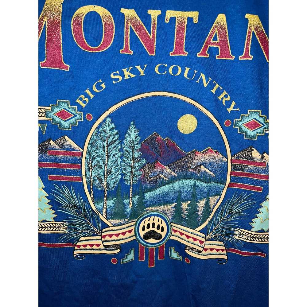 Jerzees 90s Montana Big Sky Country Blue Nature G… - image 2