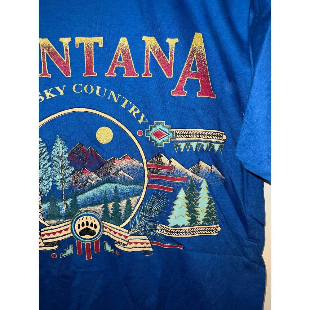 Jerzees 90s Montana Big Sky Country Blue Nature G… - image 4