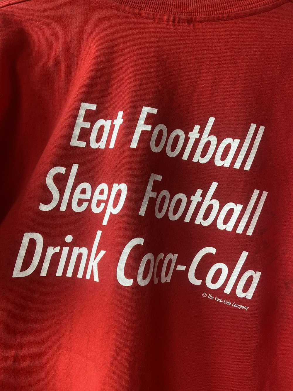 Coca Cola × Soccer Jersey × Vintage T-Shirt Coca … - image 7