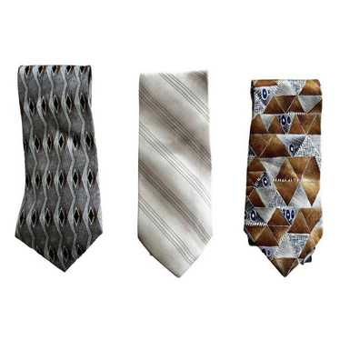 Stafford Vintage Stafford Silk Neckties Set of 3 T