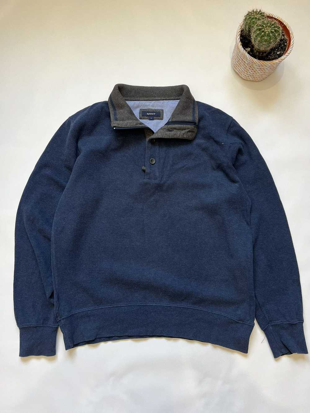 Gant × Vintage Vintage Gant Classic Sweater Blue - image 1