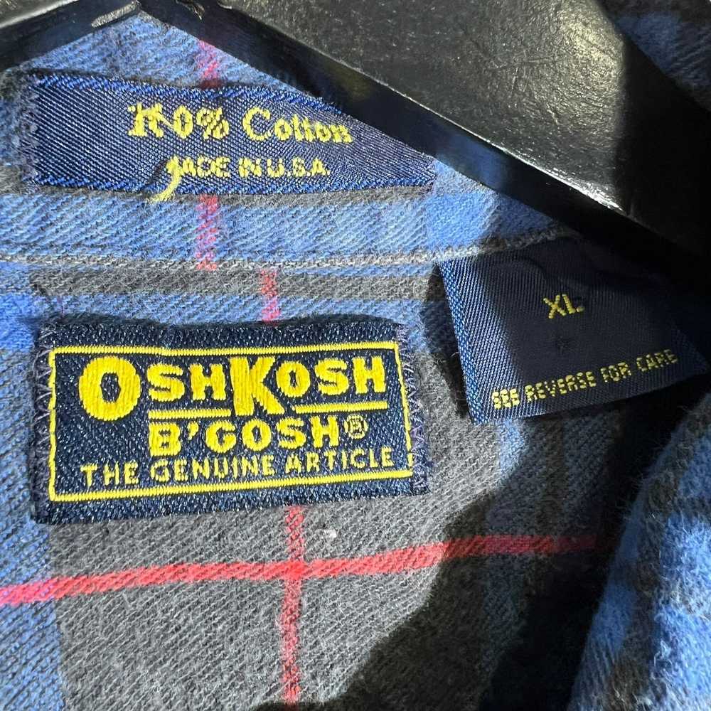 Oshkosh Osh Kosh B'Gosh Long Sleeve Plaid Flannel - image 9