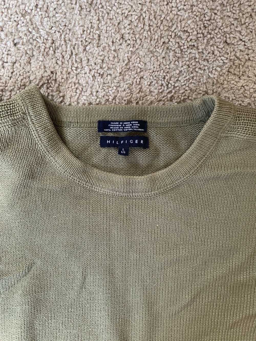 Tommy Hilfiger Army green Hilfiger sweater - image 2