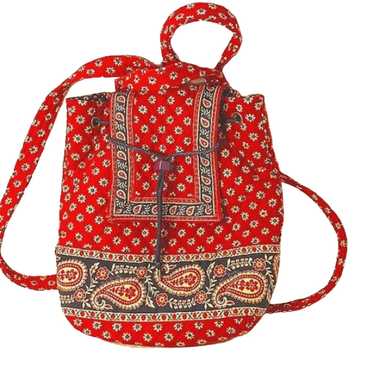 Vera Bradley Backpack VERA BRADLEY Red Blue Boho … - image 1