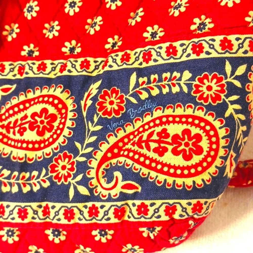 Vera Bradley Backpack VERA BRADLEY Red Blue Boho … - image 4