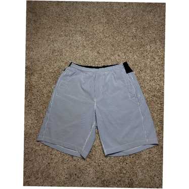 Vintage Birddogs Boom Shorts XL Mens Blue Striped… - image 1