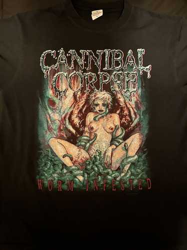 Band Tees Vintage 2002 Cannibal Corpse Worm Infest