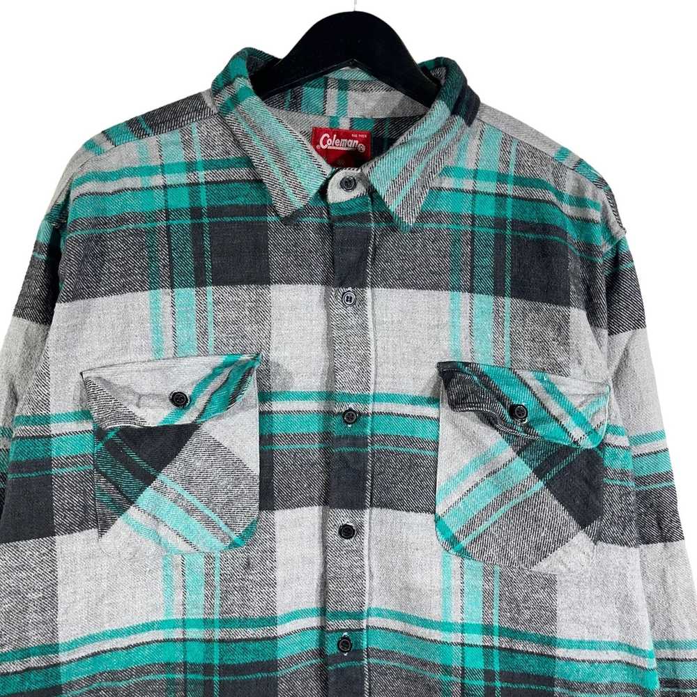 Coleman Coleman Long Sleeve Flannel Plaid Button … - image 2