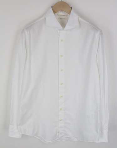 Suitsupply 42/16 1/2 Extra Slim White Cotton Cutaw