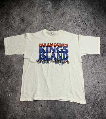 Vintage Paramount's authentic King Island T Shirt Tee Seasons Made USA Size Large L Theme Park Amusement Park 1990s 90s