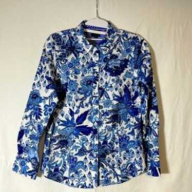 Talbots Size 8p, Fitted Button Down Non Iron Long… - image 1