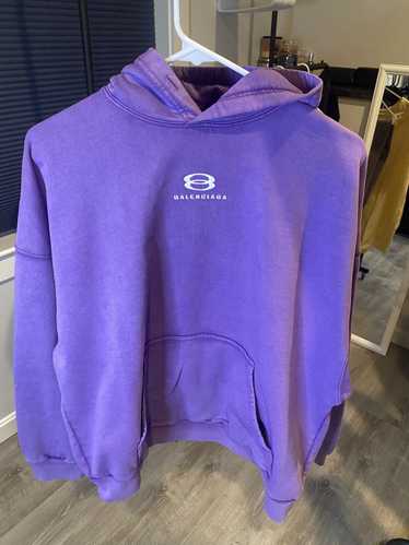 Balenciaga BALENCIAGA PURPLE FADE HOODIE - image 1