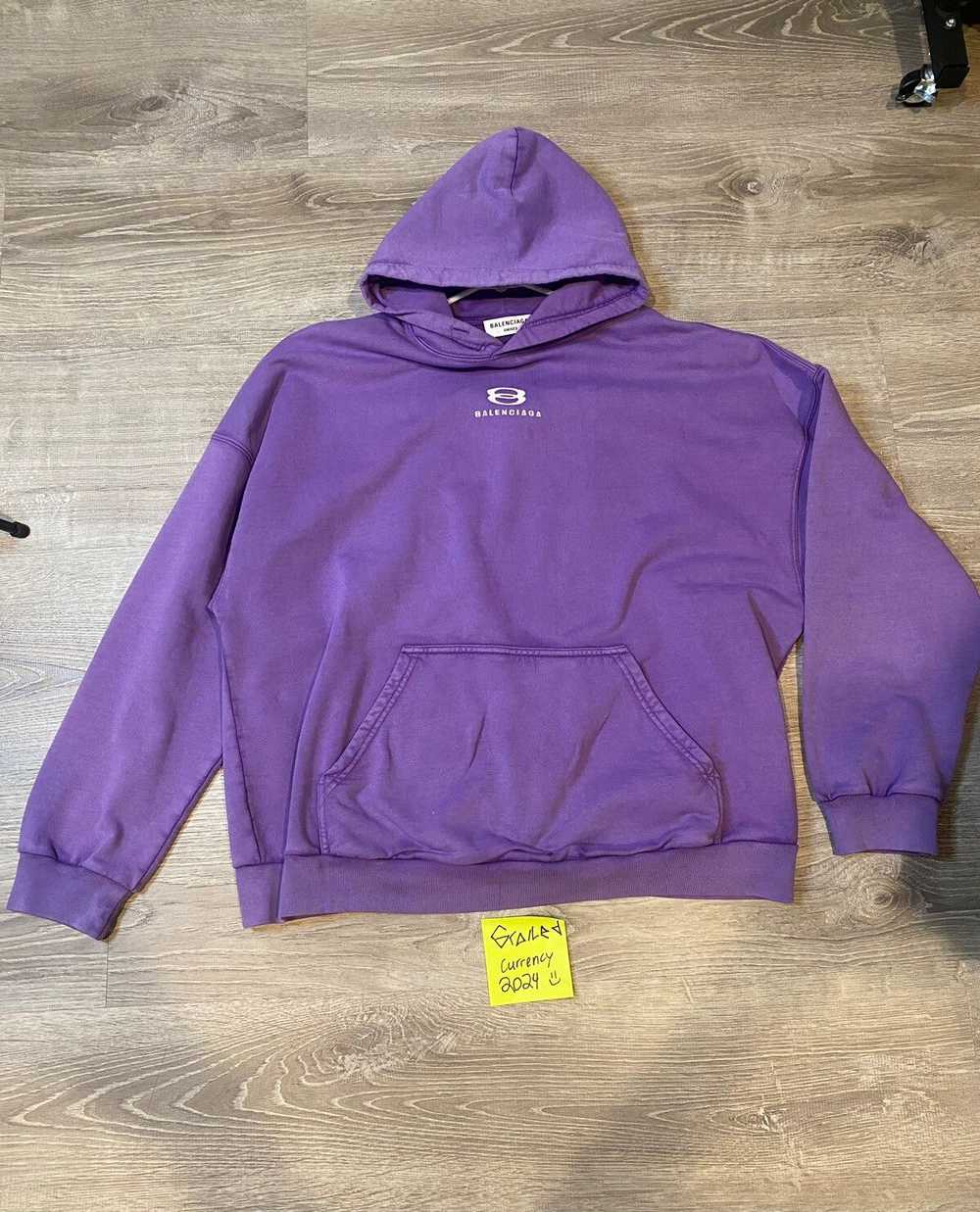 Balenciaga BALENCIAGA PURPLE FADE HOODIE - image 3