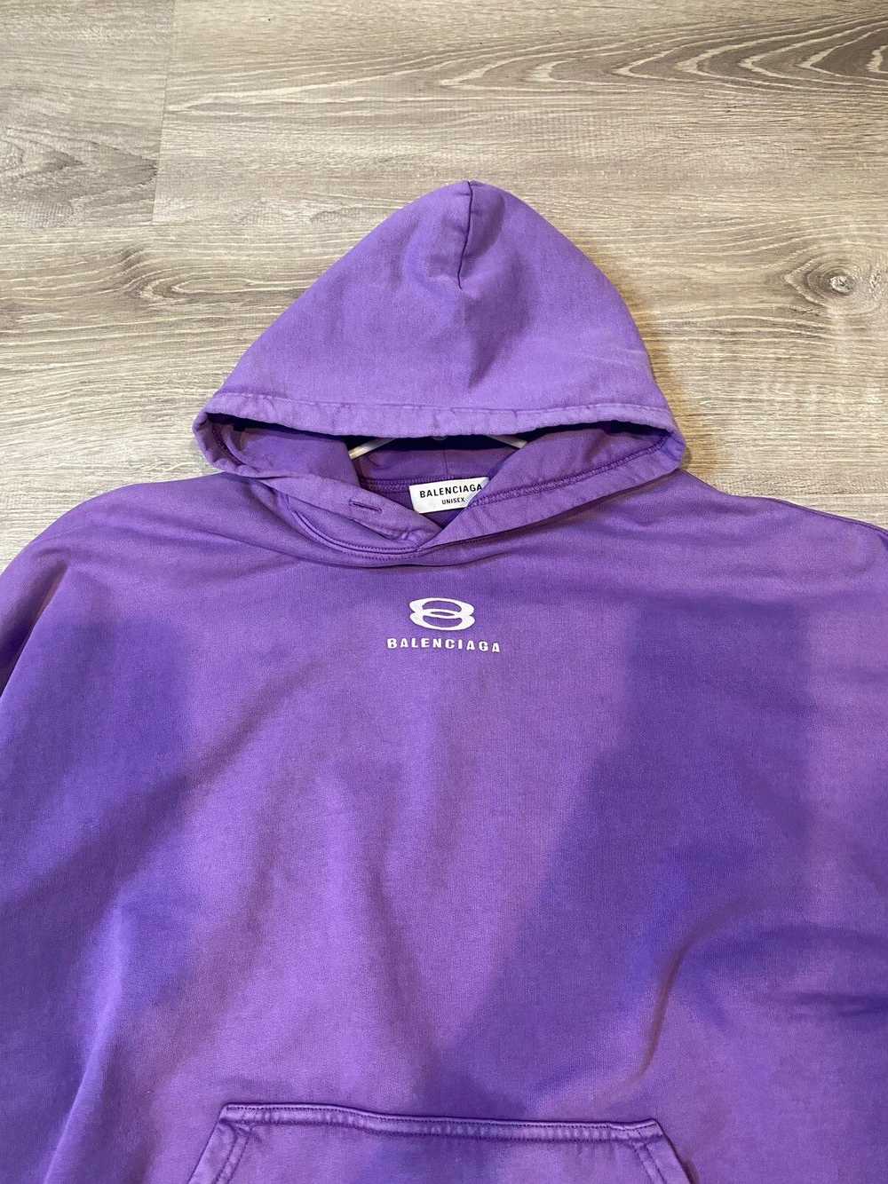 Balenciaga BALENCIAGA PURPLE FADE HOODIE - image 4