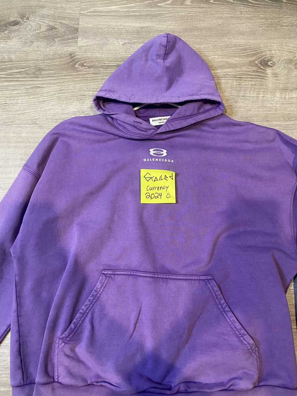 Balenciaga BALENCIAGA PURPLE FADE HOODIE - image 5