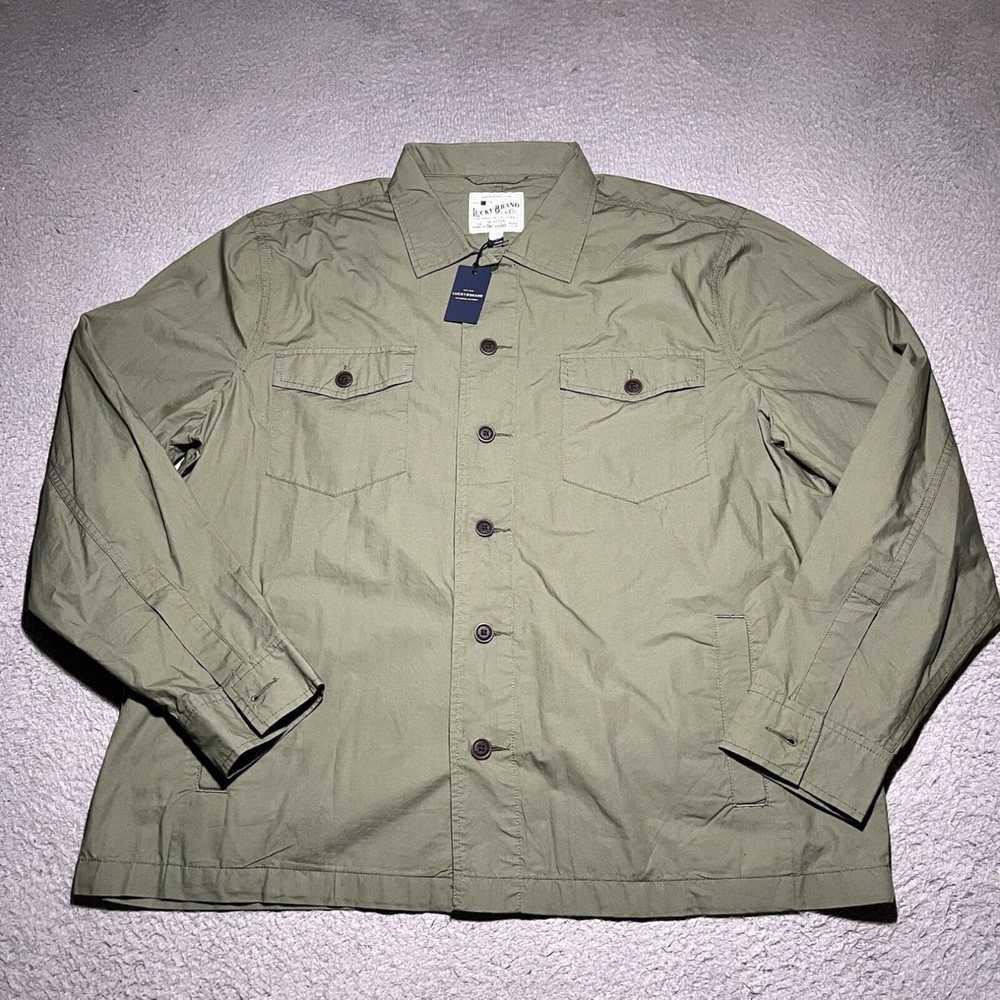 Lucky Brand Lucky Brand Shirt Mens XXL Military G… - image 1