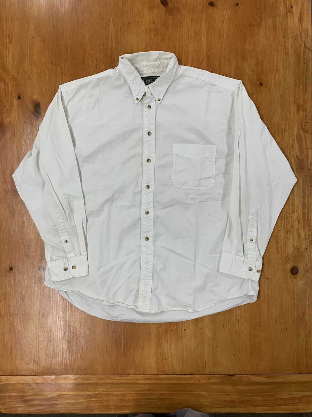 Vintage Vintage 1990s White Cotton OverShirt - image 1