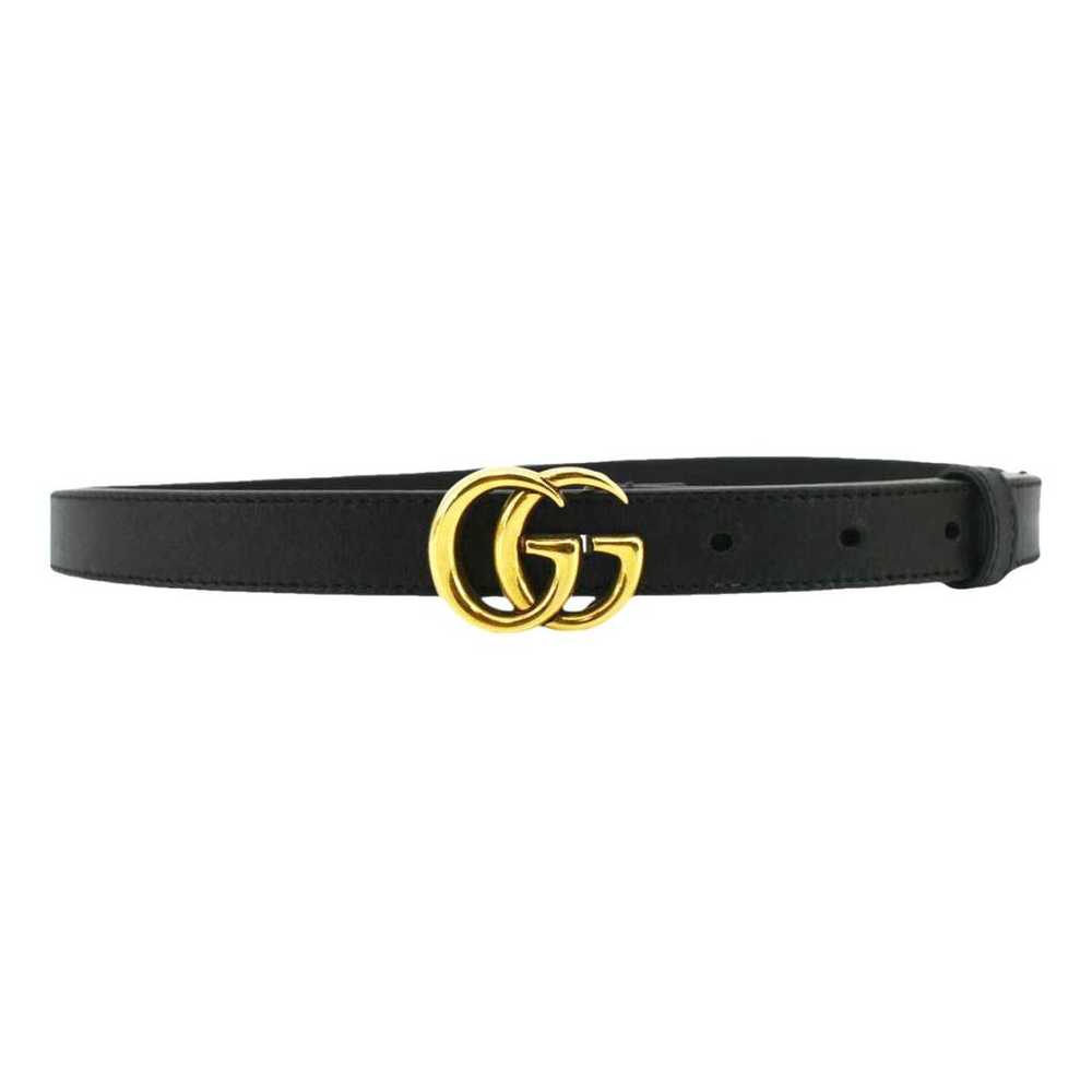 Gucci Gg Buckle leather belt - image 1