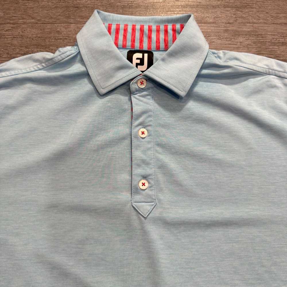 Footjoy FootJoy Polo Shirt Mens Large Blue Heathe… - image 1