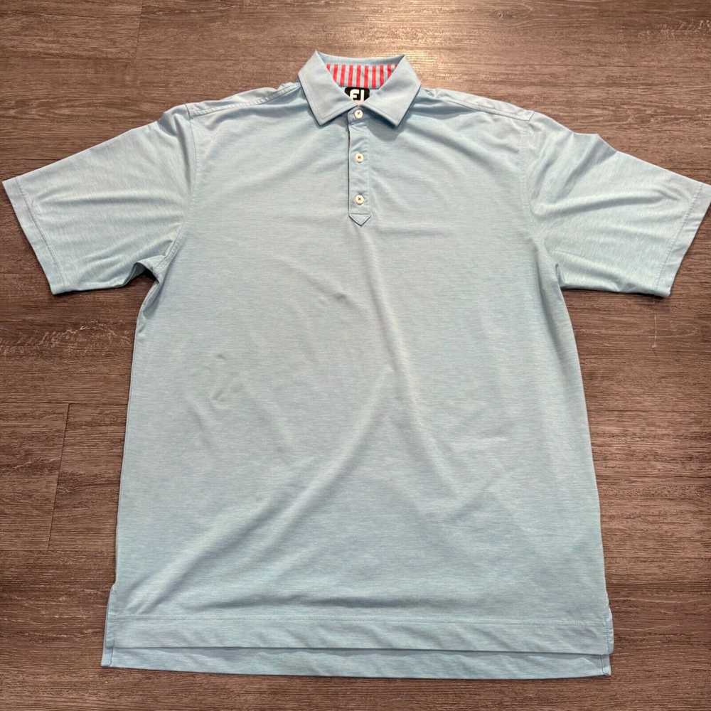 Footjoy FootJoy Polo Shirt Mens Large Blue Heathe… - image 2