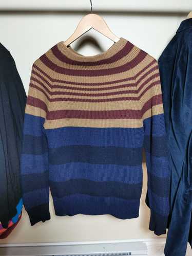 Burberry × Burberry Prorsum Mock-Neck Striped Knit - image 1