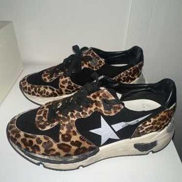 GOLDEN RUNNING 35 スニーカー GGDB Golden Goose | Running Sole Sneakers Laminated Star Lizard
