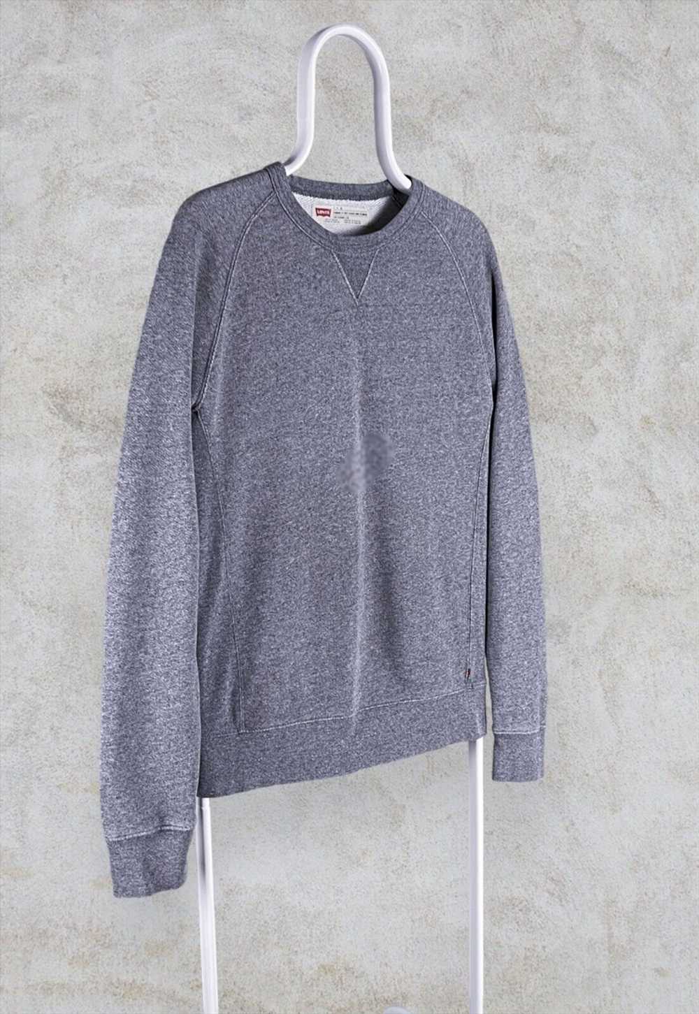 Grey Levi's Sweatshirt Pullover Mens Small - image 4