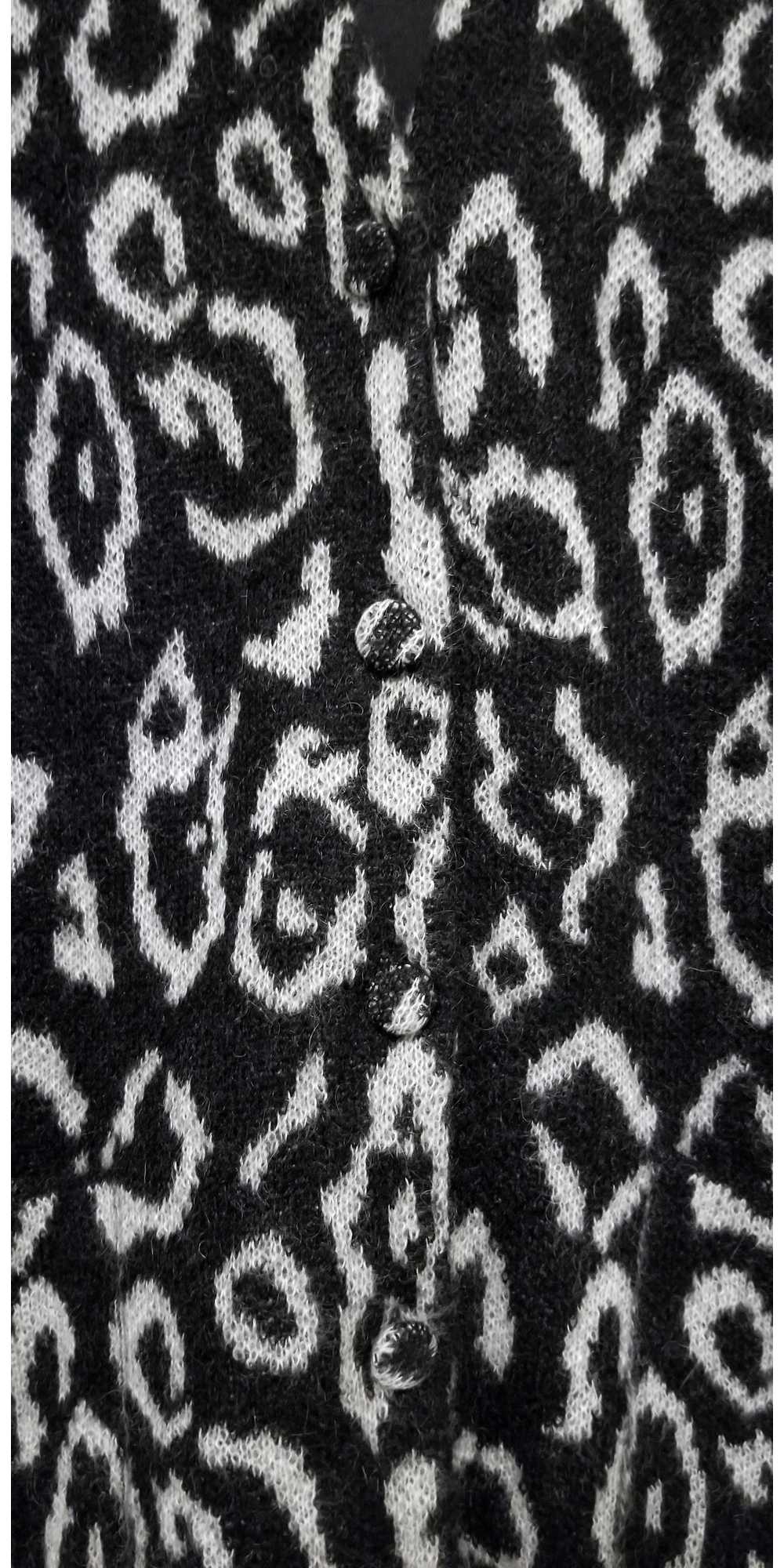 Saint Laurent Paris Oversized Leopard Mohair Card… - image 4