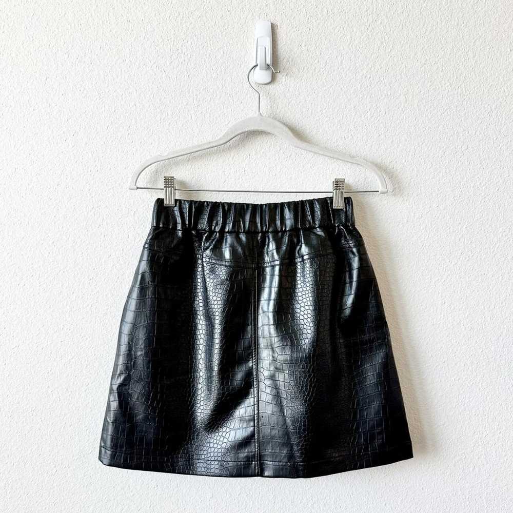 Dissh Vegan leather mini skirt - image 2