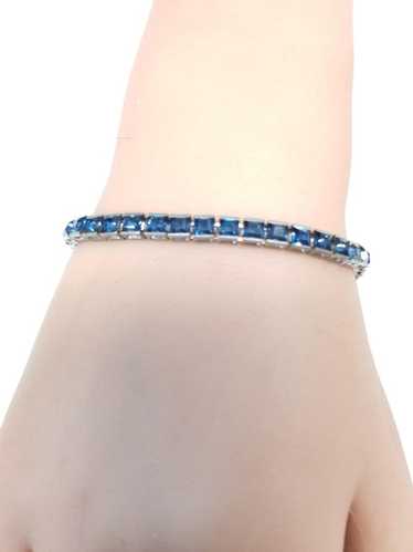 ヴィンテージ TRIFARI ブレスレット青石 Vintage trifari sapphire blue - Gem