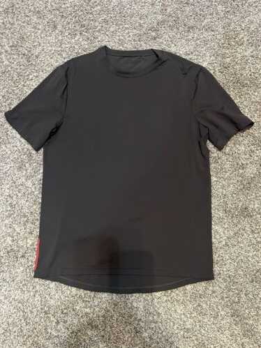 Tシャツ・カットソー PRADA Men T Shirts UJL39COOO17IP Brown Prada Stretch Cotton T-Shirt with Logo | Saks Fifth Avenue