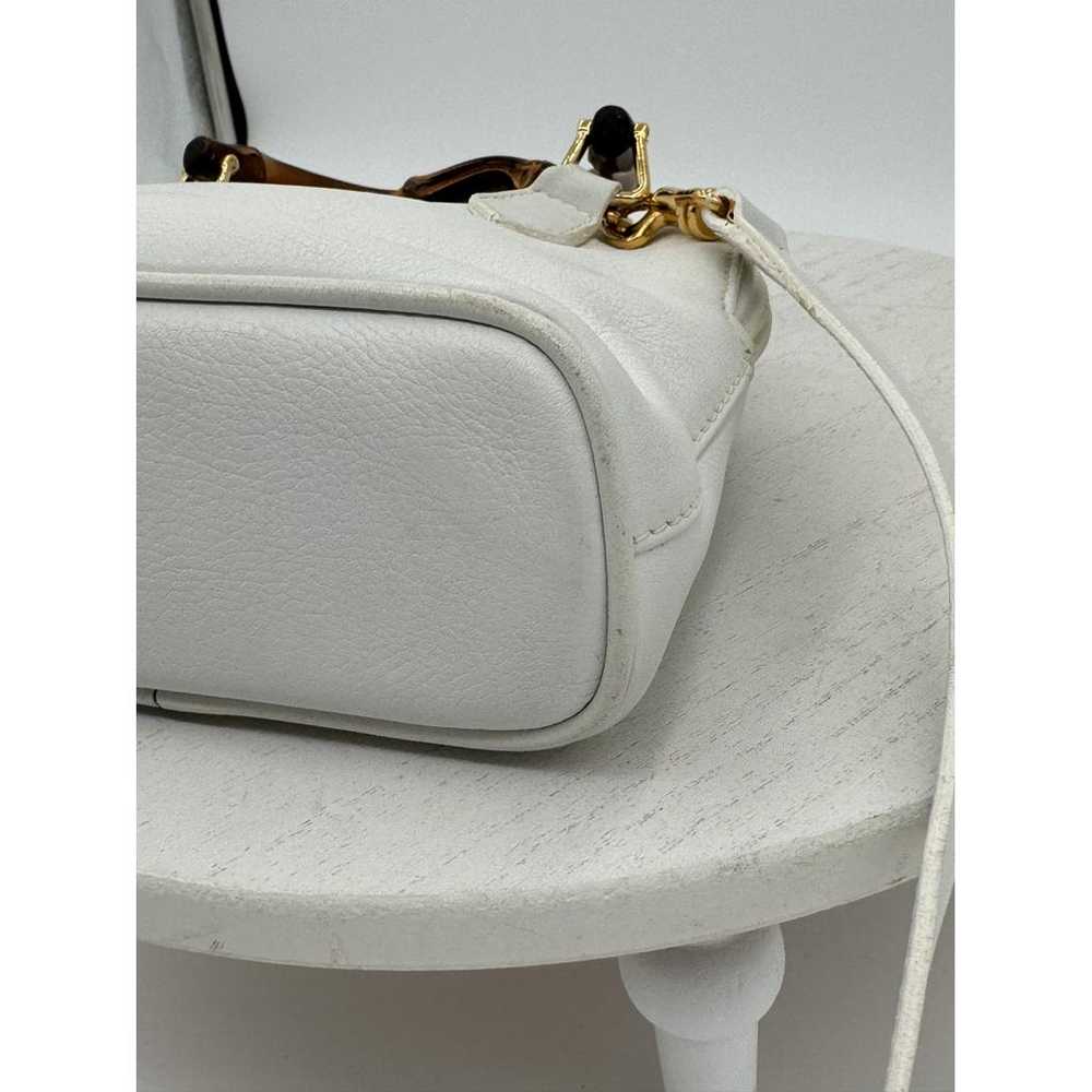 Gucci Vintage Bamboo leather handbag - image 5