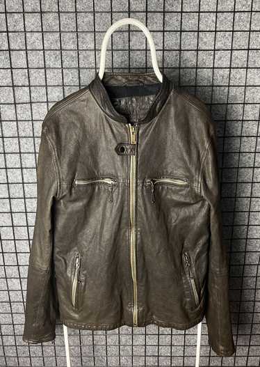 Firetrap × Genuine Leather × Leather Jacket Firetr