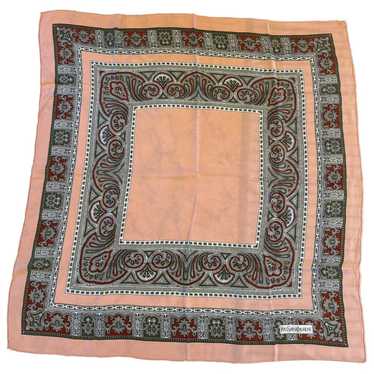 Yves Saint Laurent Anneaux de foulards silk scarf - image 1