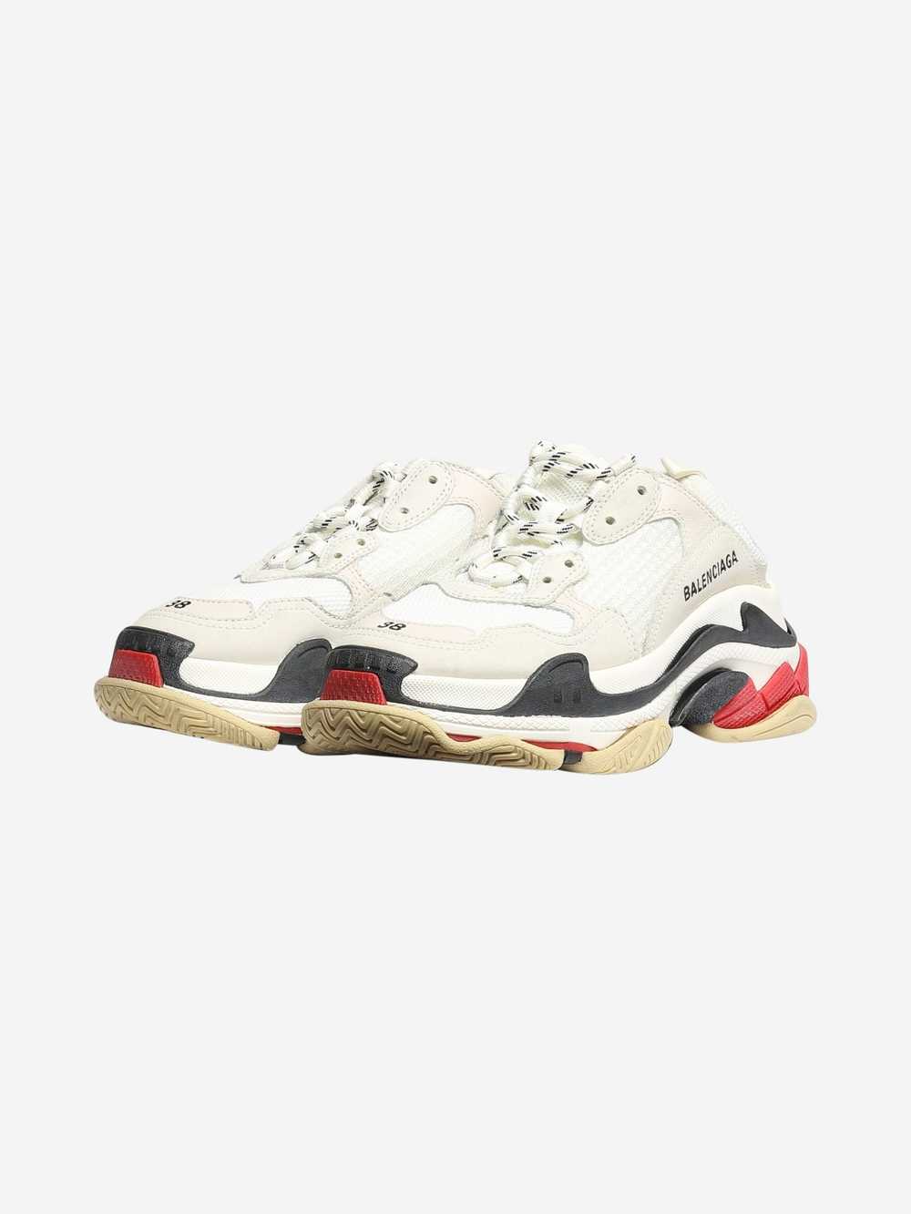 Balenciaga White mesh triple S sneakers - size EU… - image 2