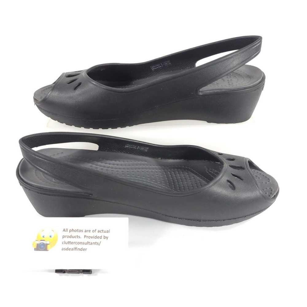 Crocs Crocs Slip on Casual Ballet Flat Womens Siz… - image 4