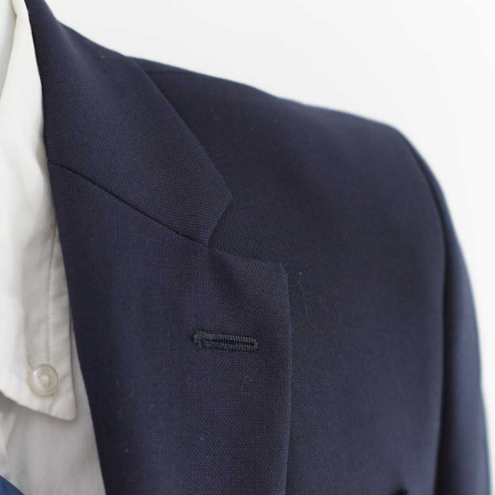 Stafford Stafford Blue Wool 2 Gold Button Blazer … - image 2