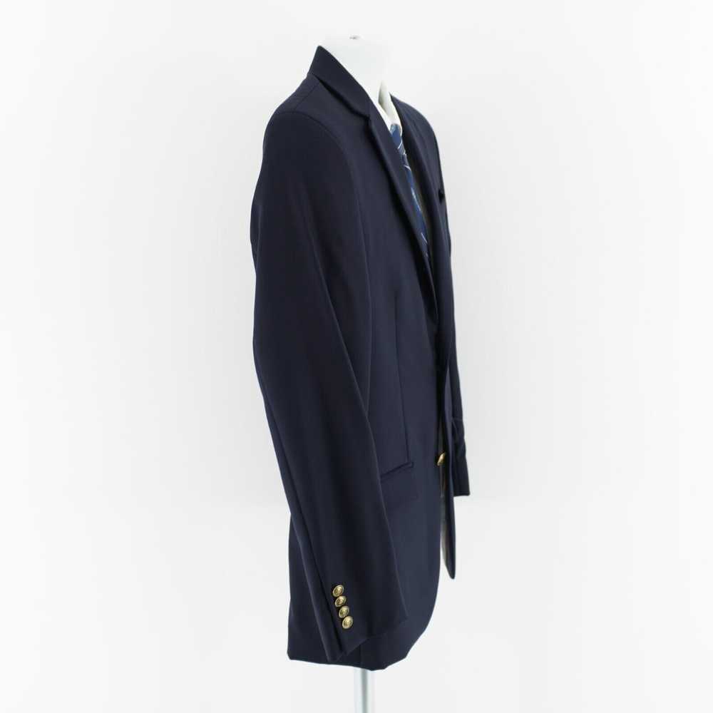 Stafford Stafford Blue Wool 2 Gold Button Blazer … - image 7