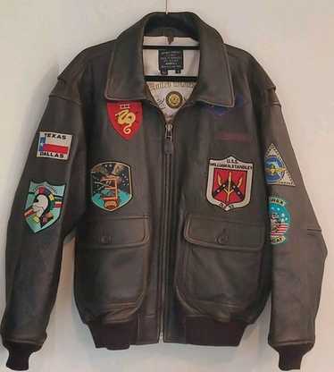Avirex flight jacket/s/leather/7823/g-1/full - Gem