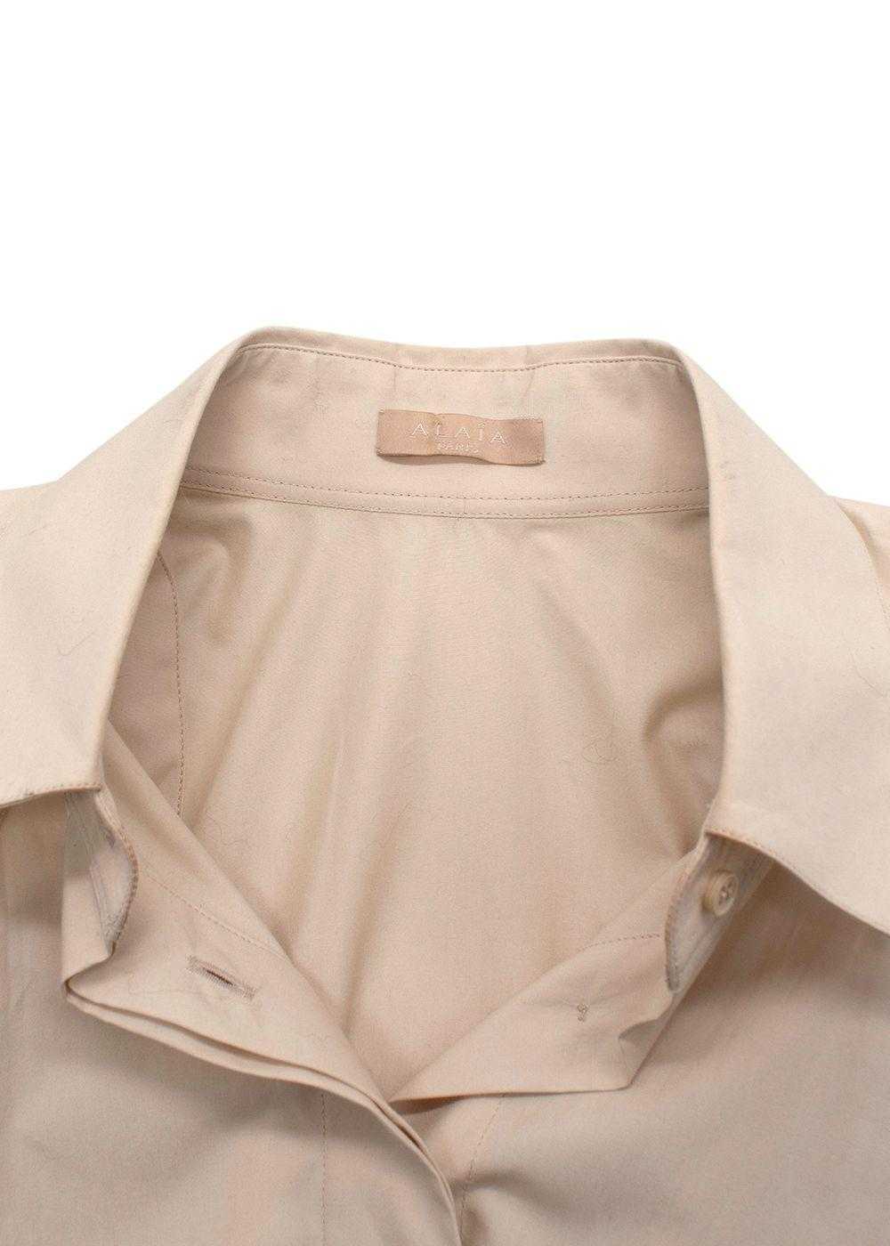 Managed by hewi Alaia Beige Poplin Drawstring Wai… - image 2