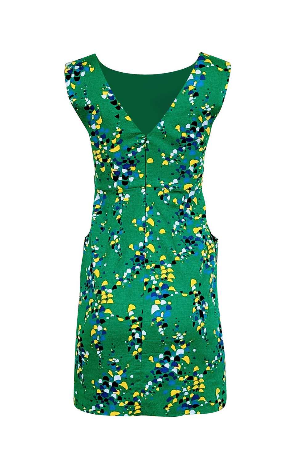 Tracy Reese - Green, Yellow, & Blue Print Sleevel… - image 3