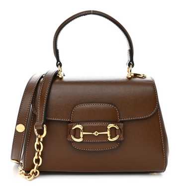 GUCCI Glazed Textured Calfskin Mini Horsebit 1955… - image 1