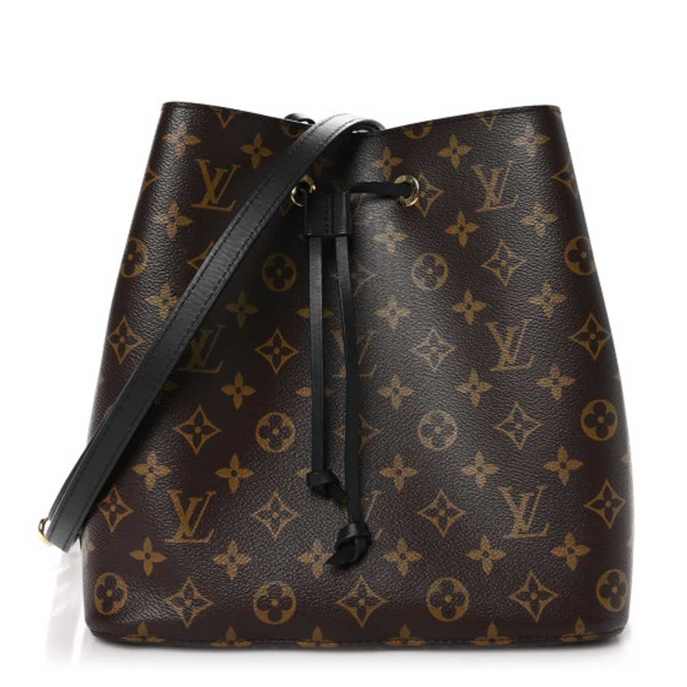 LOUIS VUITTON Monogram Neonoe MM Black - image 1