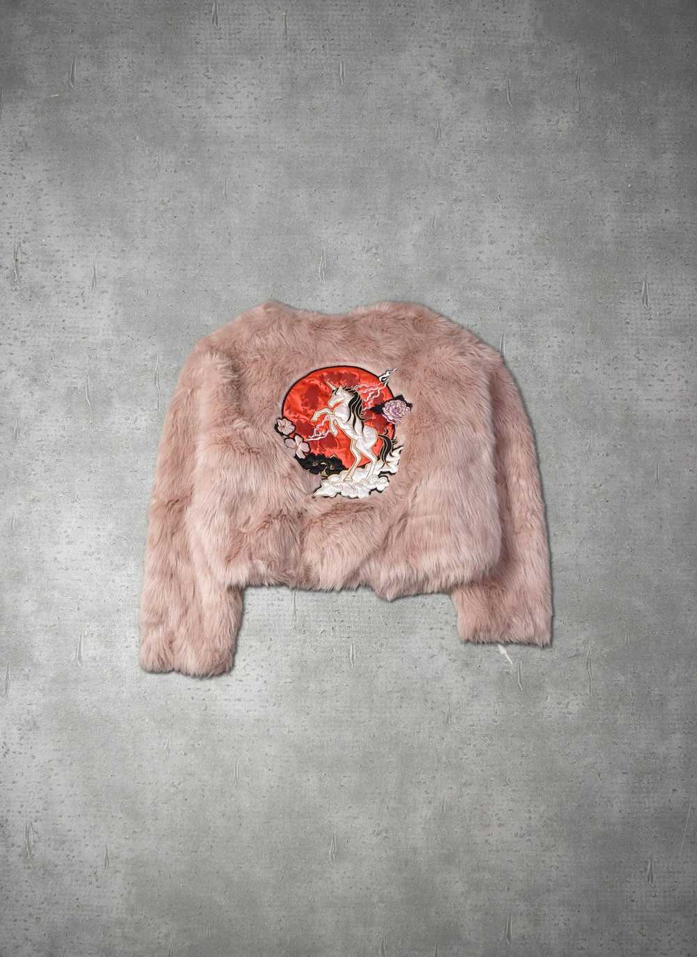 H&M H&M x Nicki Minaj fake fur pegasus jacket 20-… - image 1